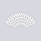 Brick Grid Cups + Cones Clay Stencil