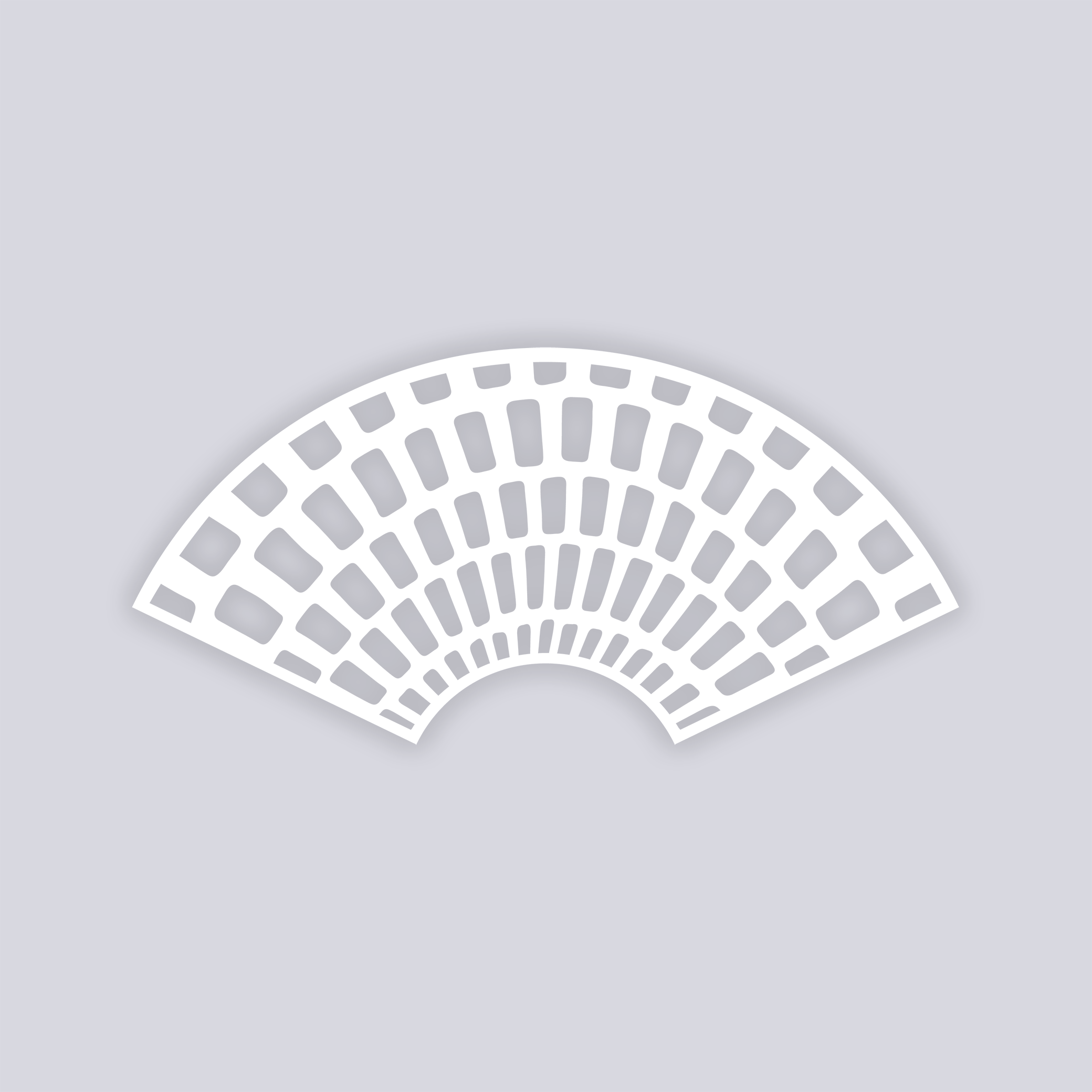 Brick Grid Lg Cup Clay Stencil