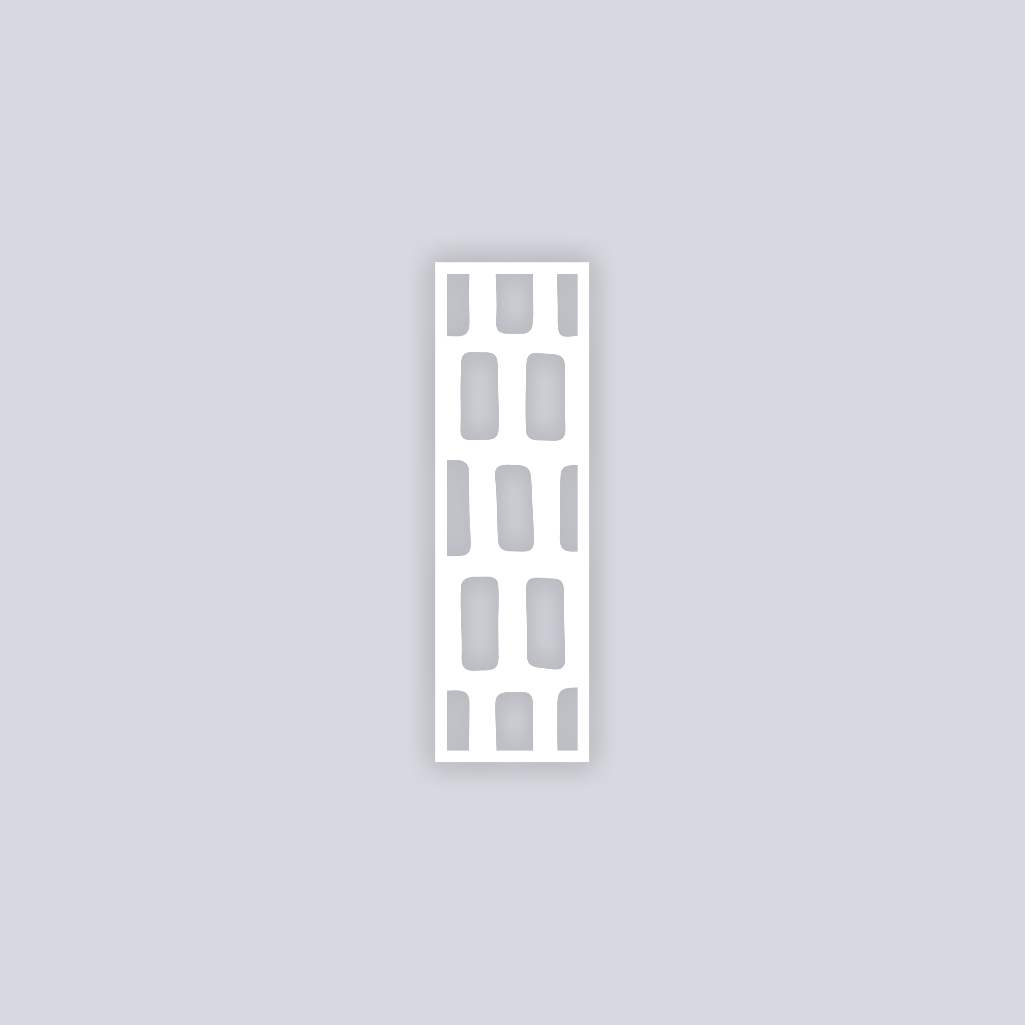 Brick Grid Rectangle Clay Stencil