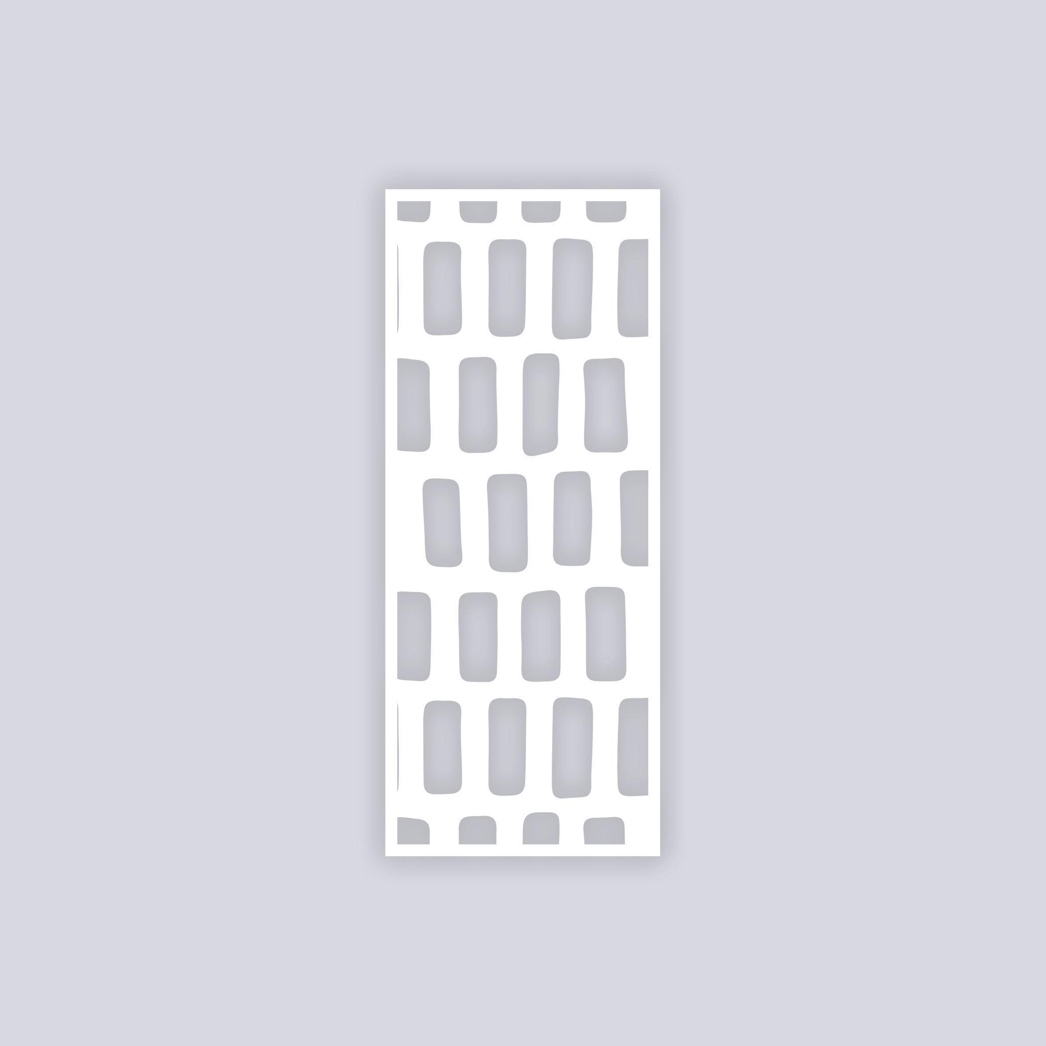 Brick Grid Rectangle Clay Stencil