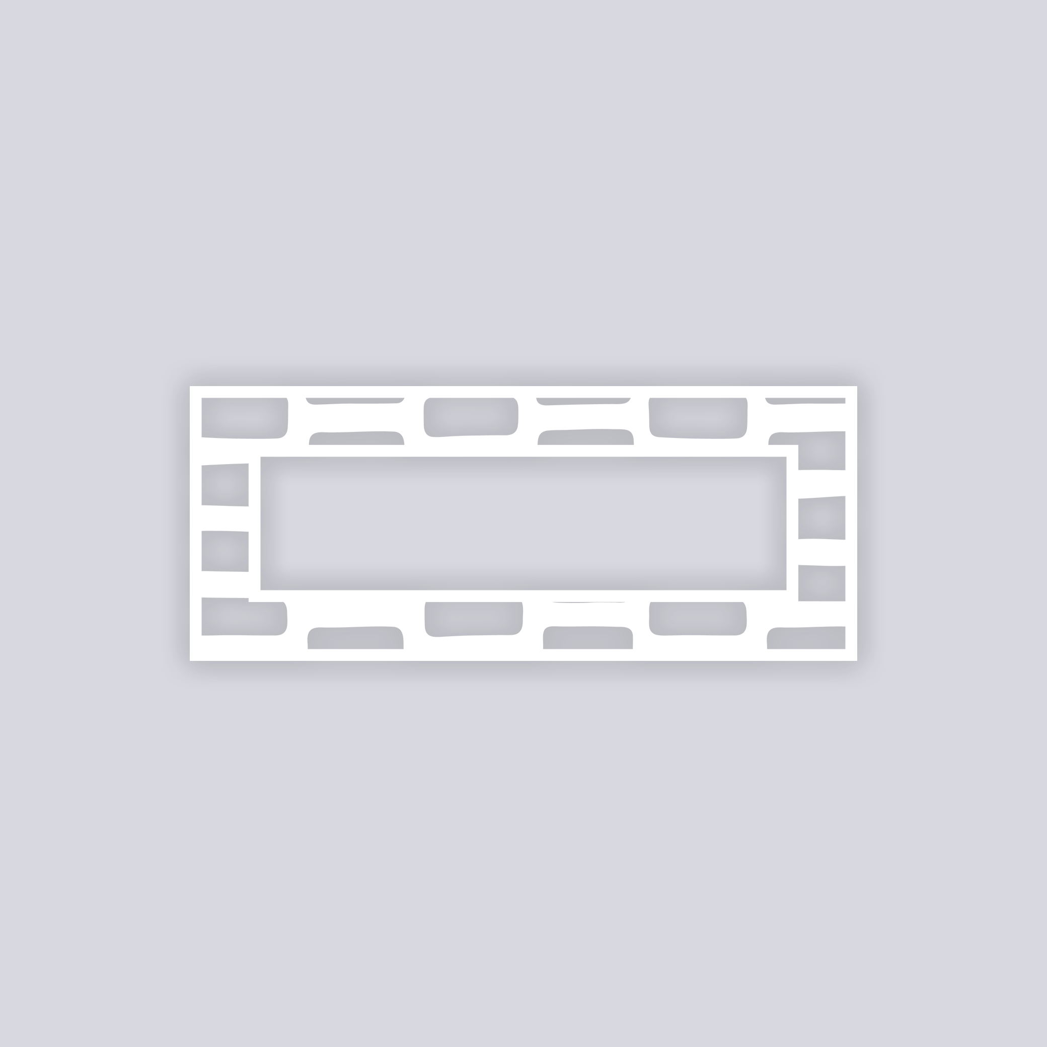 Brick Grid Rectangle Rim Clay Stencil