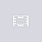 Brick Grid Rectangle Rim Clay Stencil