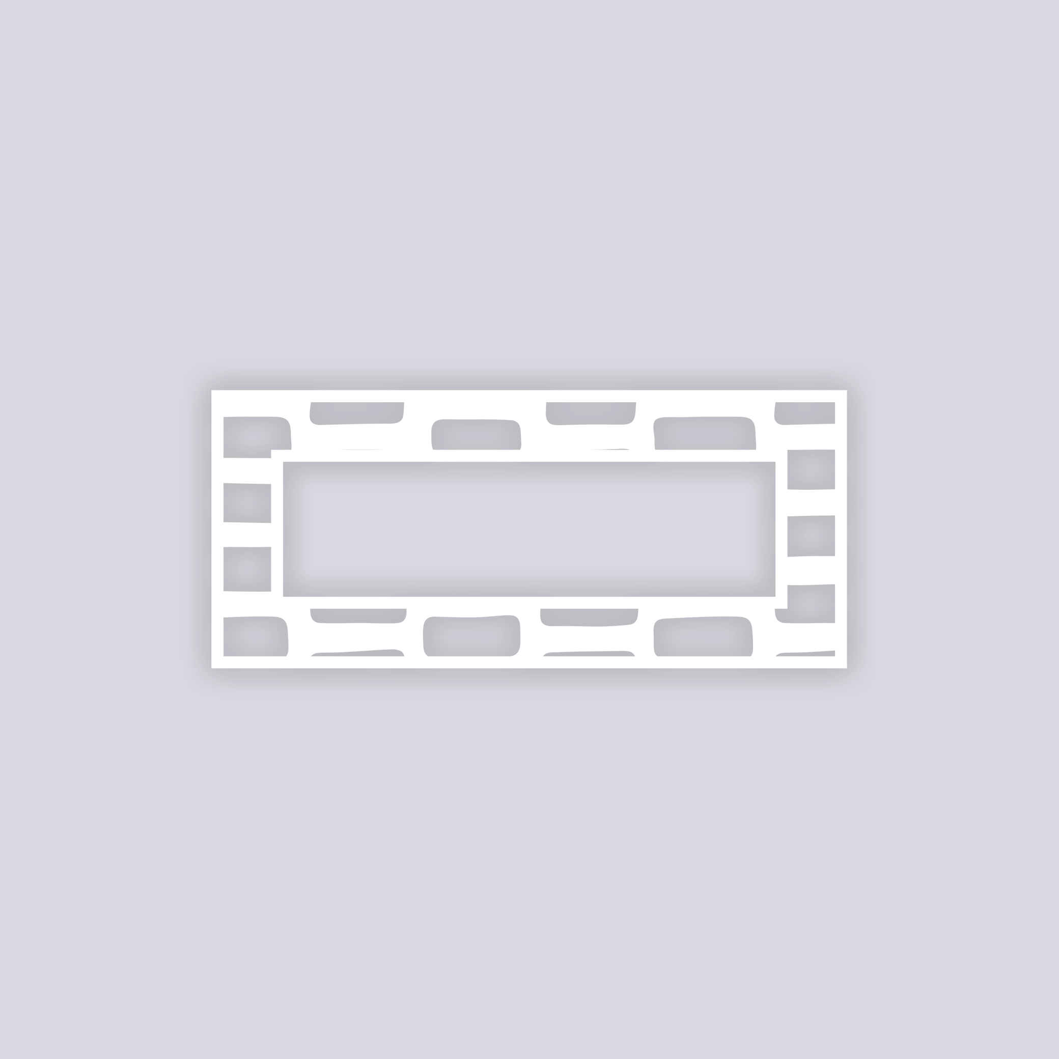 Brick Grid Rectangle Rim Clay Stencil