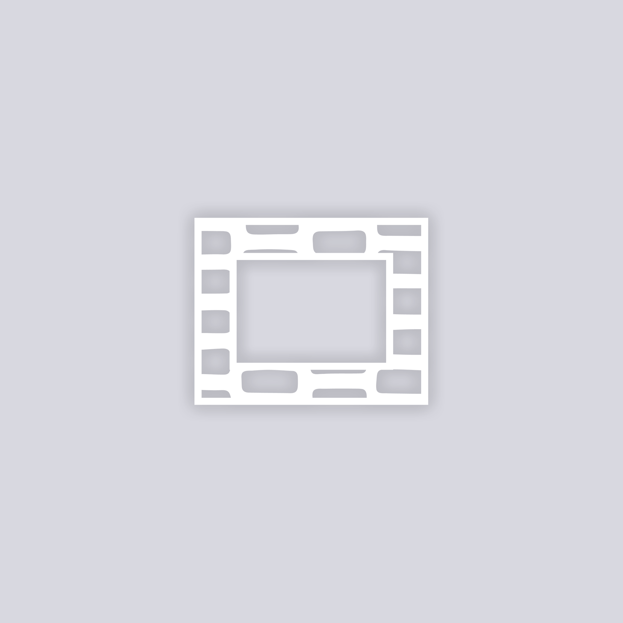 Brick Grid Rectangle Rim Clay Stencil