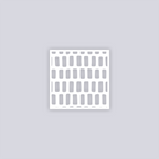 Brick Grid Square Clay Stencil