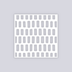 Brick Grid Square Clay Stencil