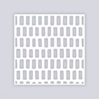 Brick Grid Square Clay Stencil