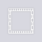 Brick Grid Square Rim Clay Stencil