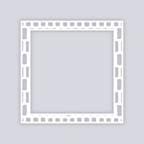 Brick Grid Square Rim Clay Stencil