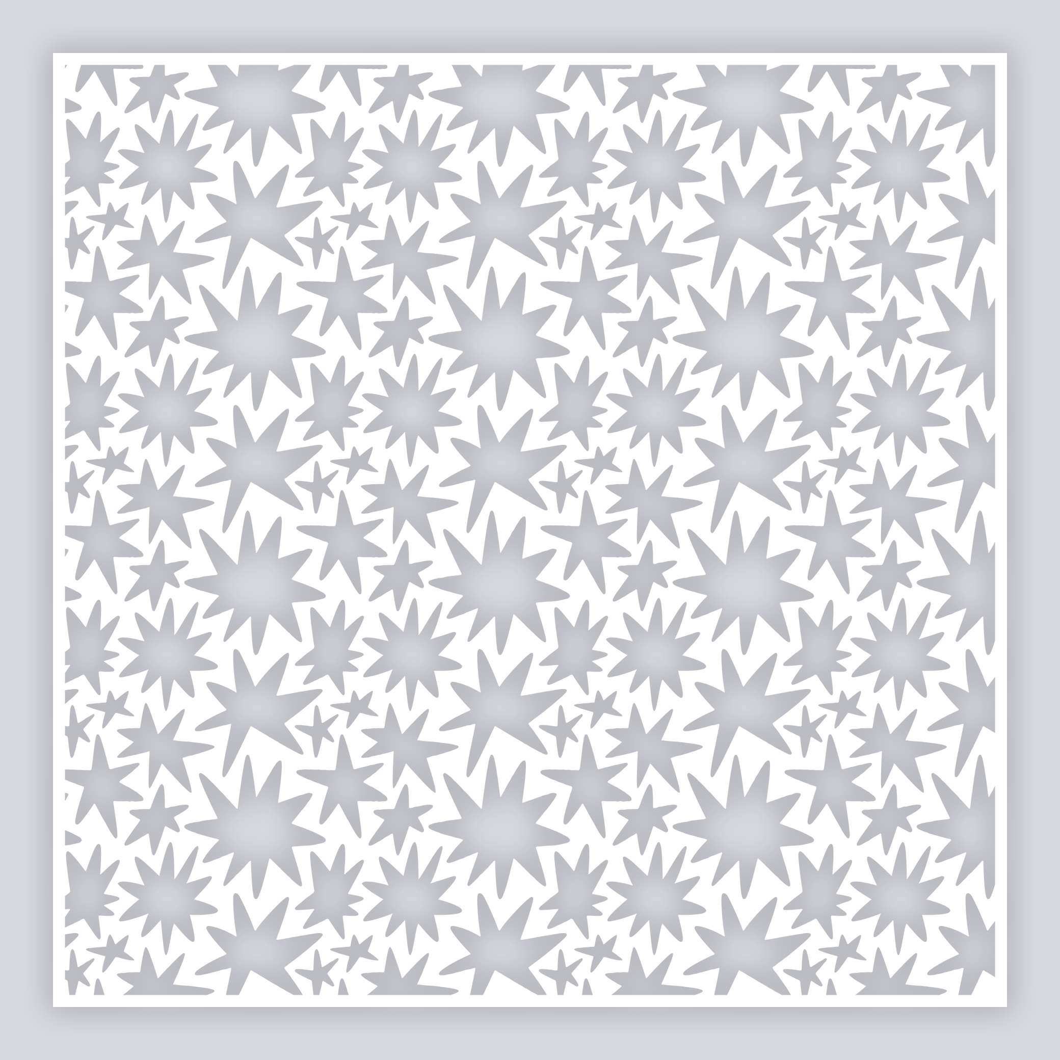 Starburst Full Clay Stencil