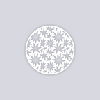 Starburst Circle Clay Stencil