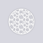 Starburst Circle Clay Stencil