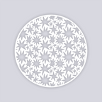 Starburst Circle Clay Stencil