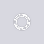 Starburst Circle Rim Clay Stencil