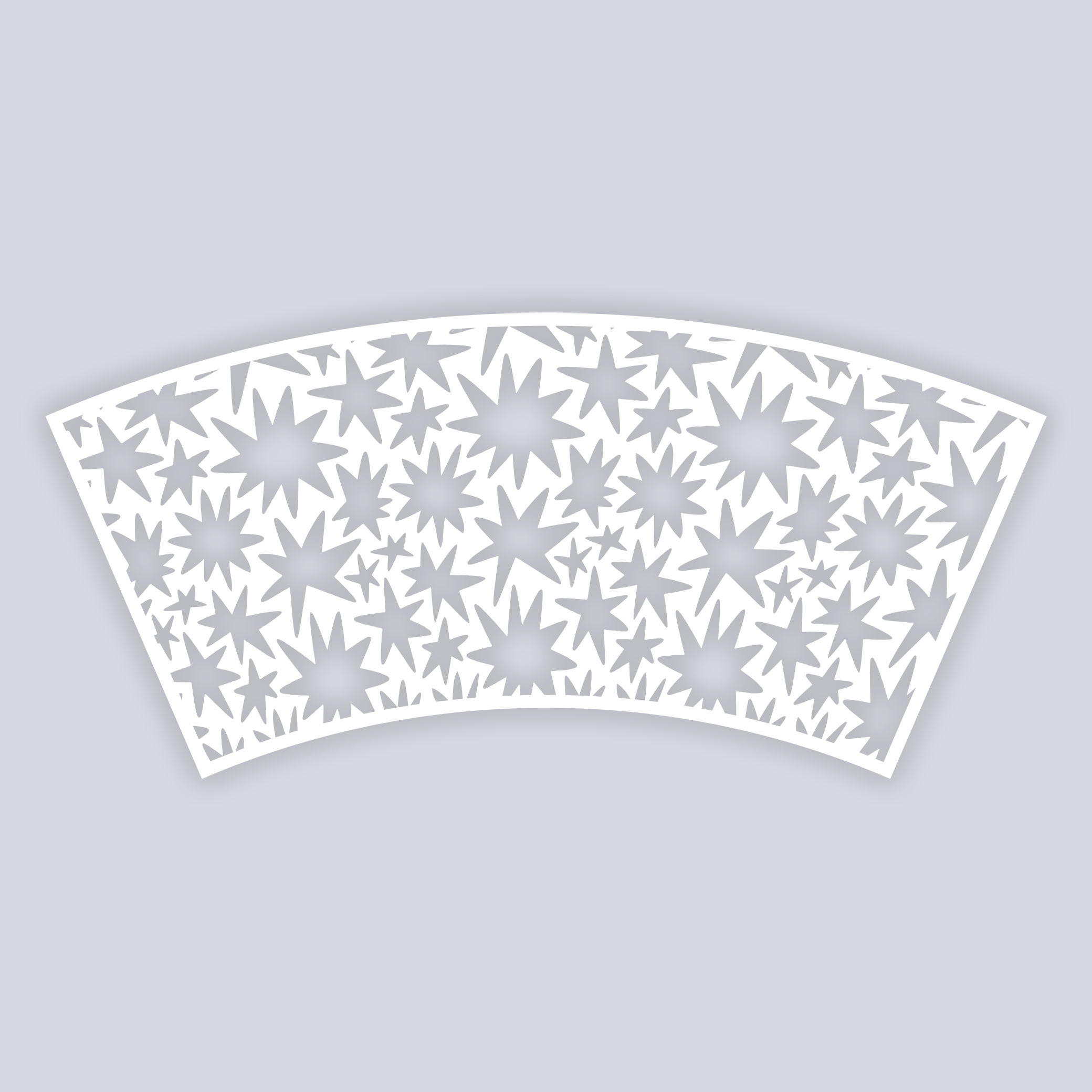 Starburst Lg Cup Clay Stencil