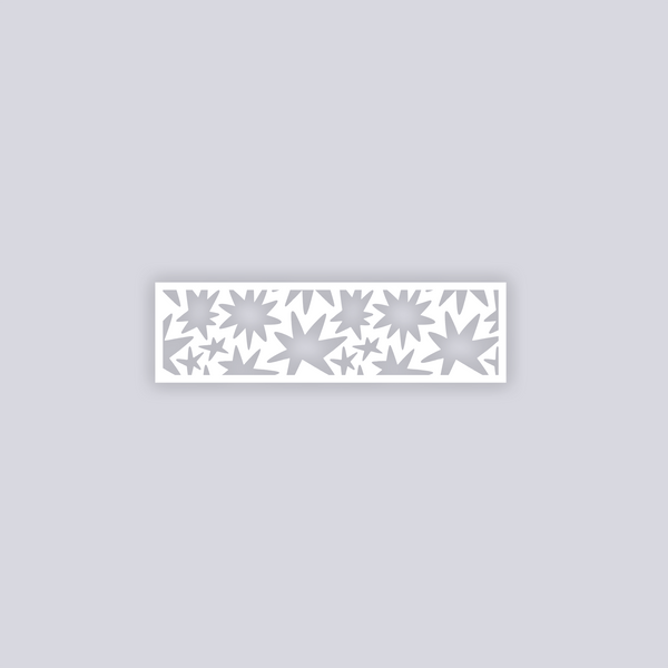 Starburst Rectangle Face Clay Stencil