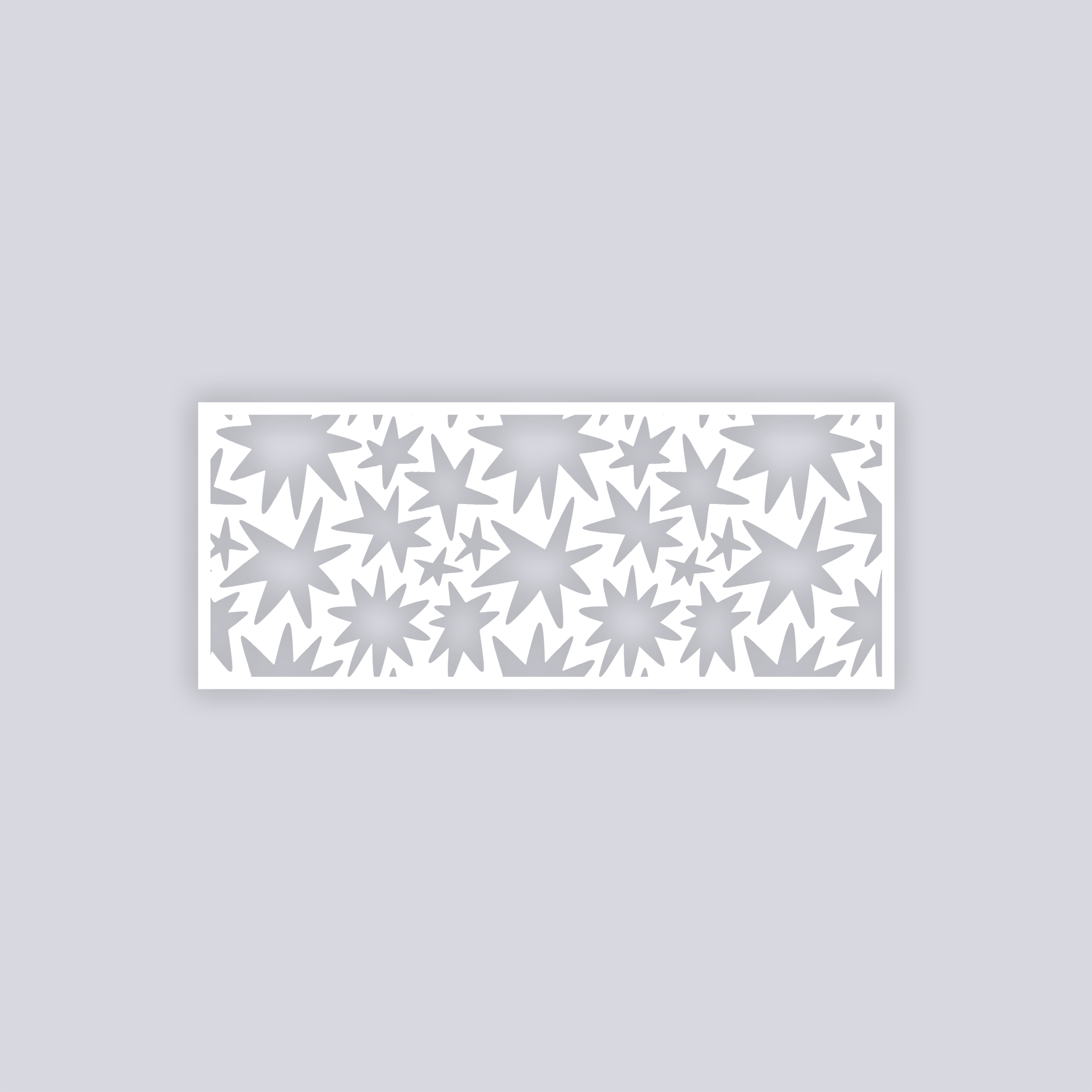 Starburst Rectangle Face Clay Stencil