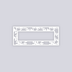 Starburst Rectangle Rim Clay Stencil