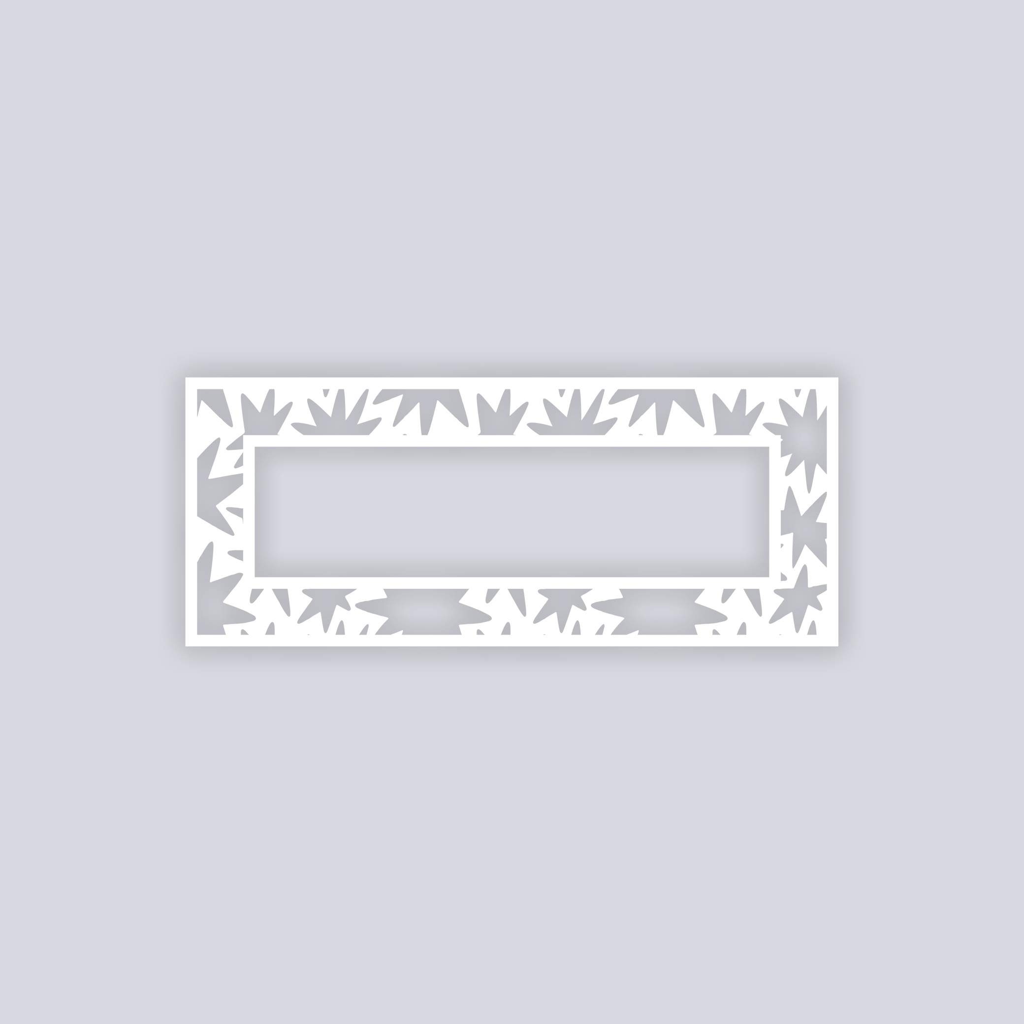 Starburst Rectangle Rim Clay Stencil