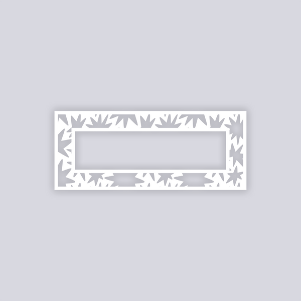 Starburst Rectangle Rim Clay Stencil