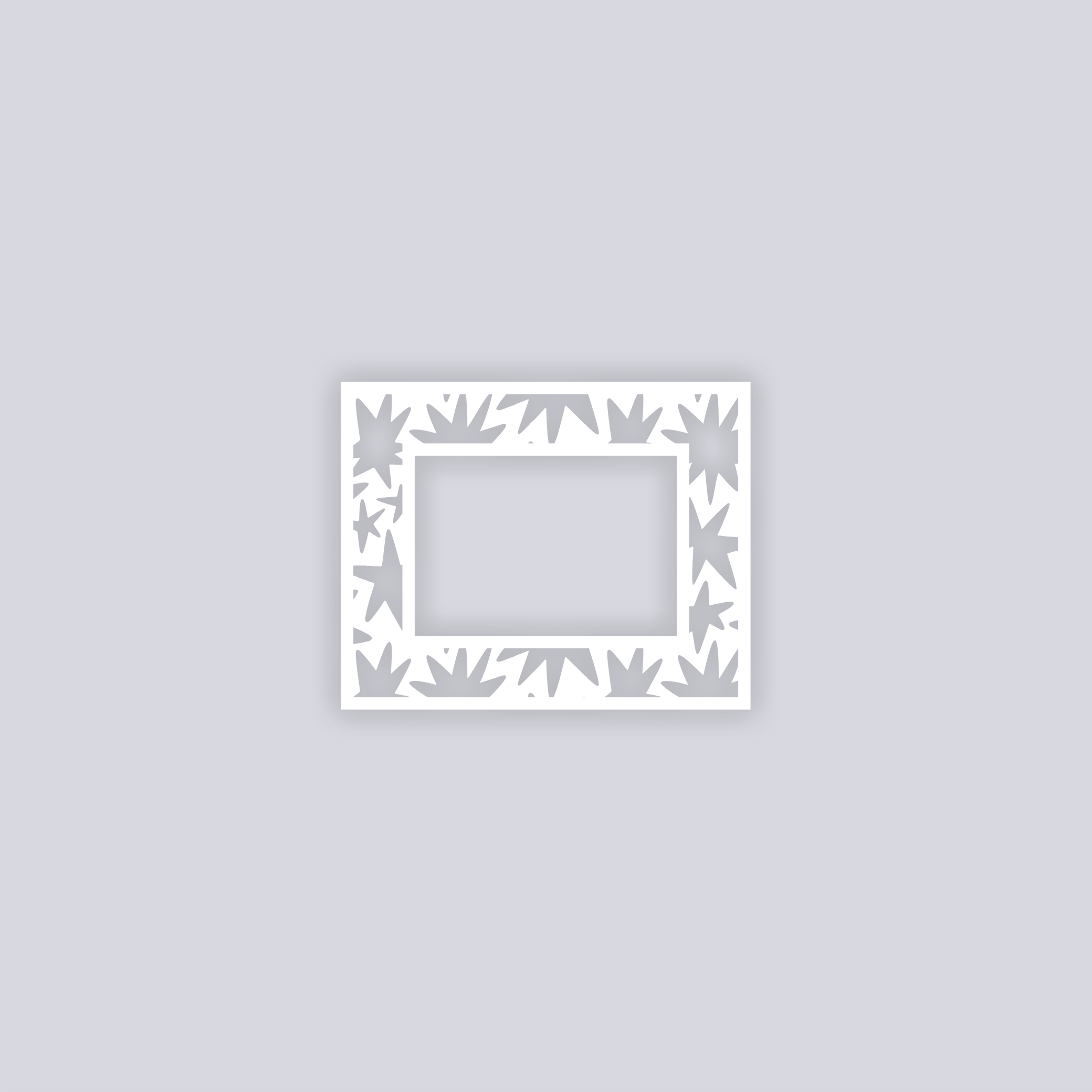 Starburst Rectangle Rim Clay Stencil