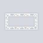 Starburst Rectangle Rim Clay Stencil