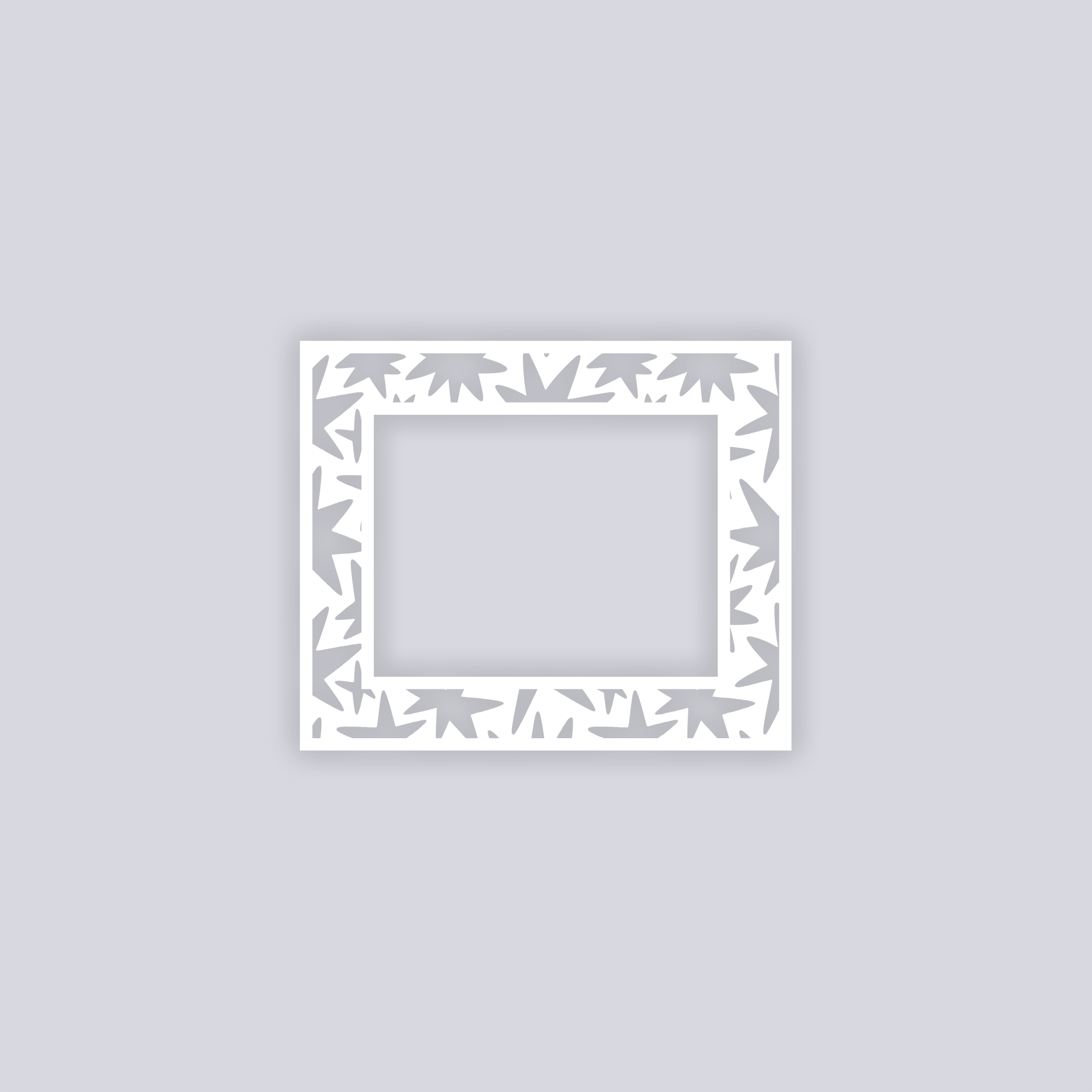 Starburst Rectangle Rim Clay Stencil