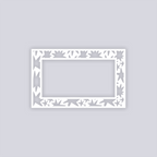 Starburst Rectangle Rim Clay Stencil