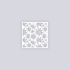 Starburst Square Clay Stencil