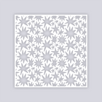 Starburst Square Clay Stencil