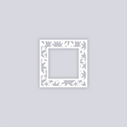 Starburst Square Rim Clay Stencil