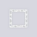 Starburst Square Rim Clay Stencil