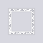 Starburst Square Rim Clay Stencil