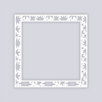 Starburst Square Rim Clay Stencil
