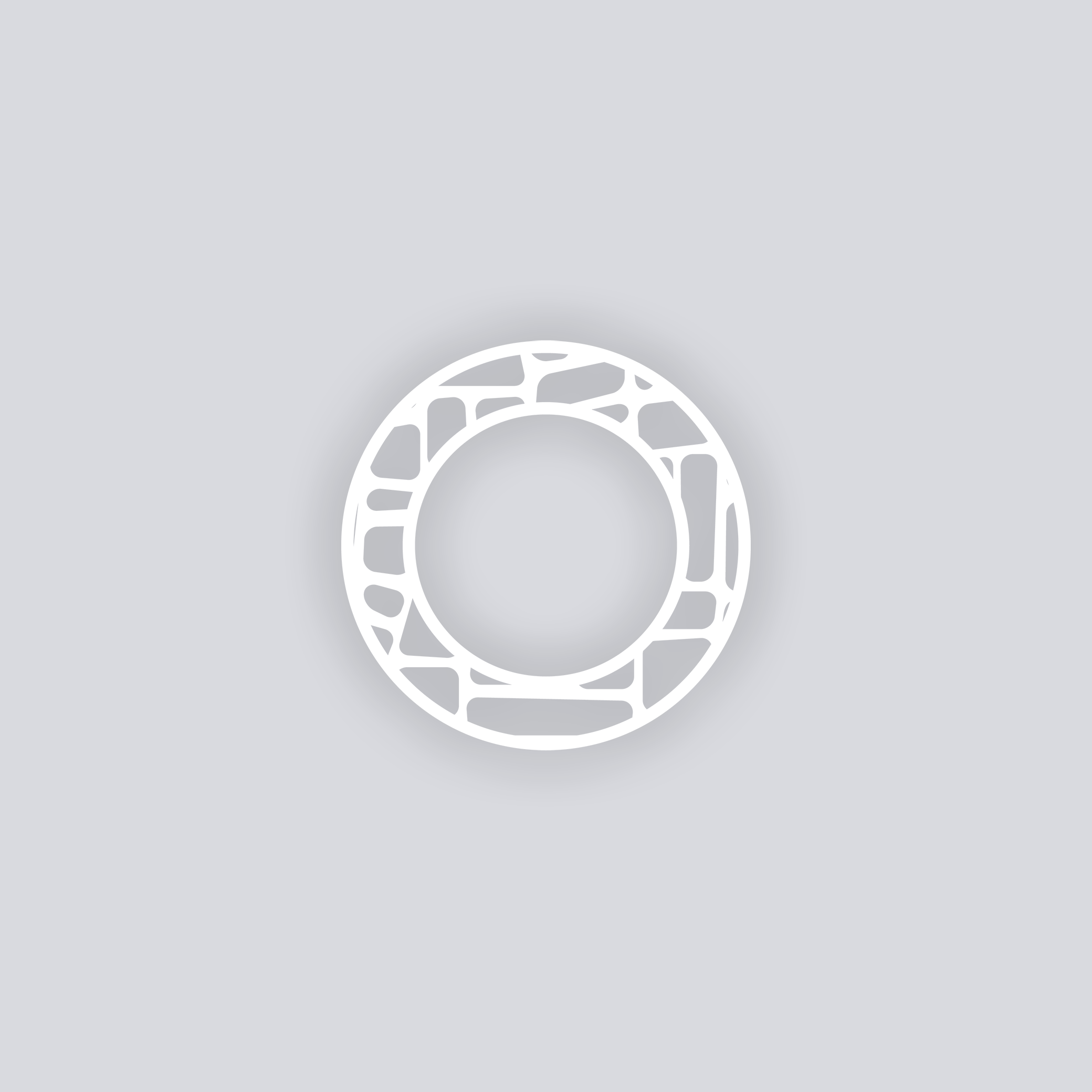 Cobblestone Circle Rim Clay Stencil