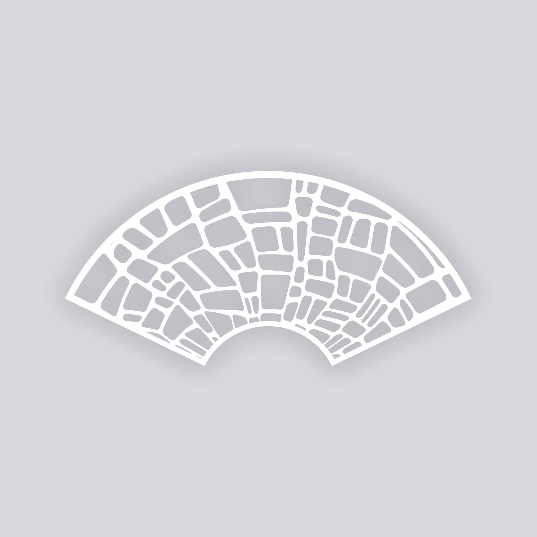 Cobblestone Cups + Cones Clay Stencil