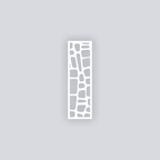 Cobblestone Rectangle Clay Face Stencil