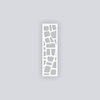 Cobblestone Rectangle Clay Face Stencil
