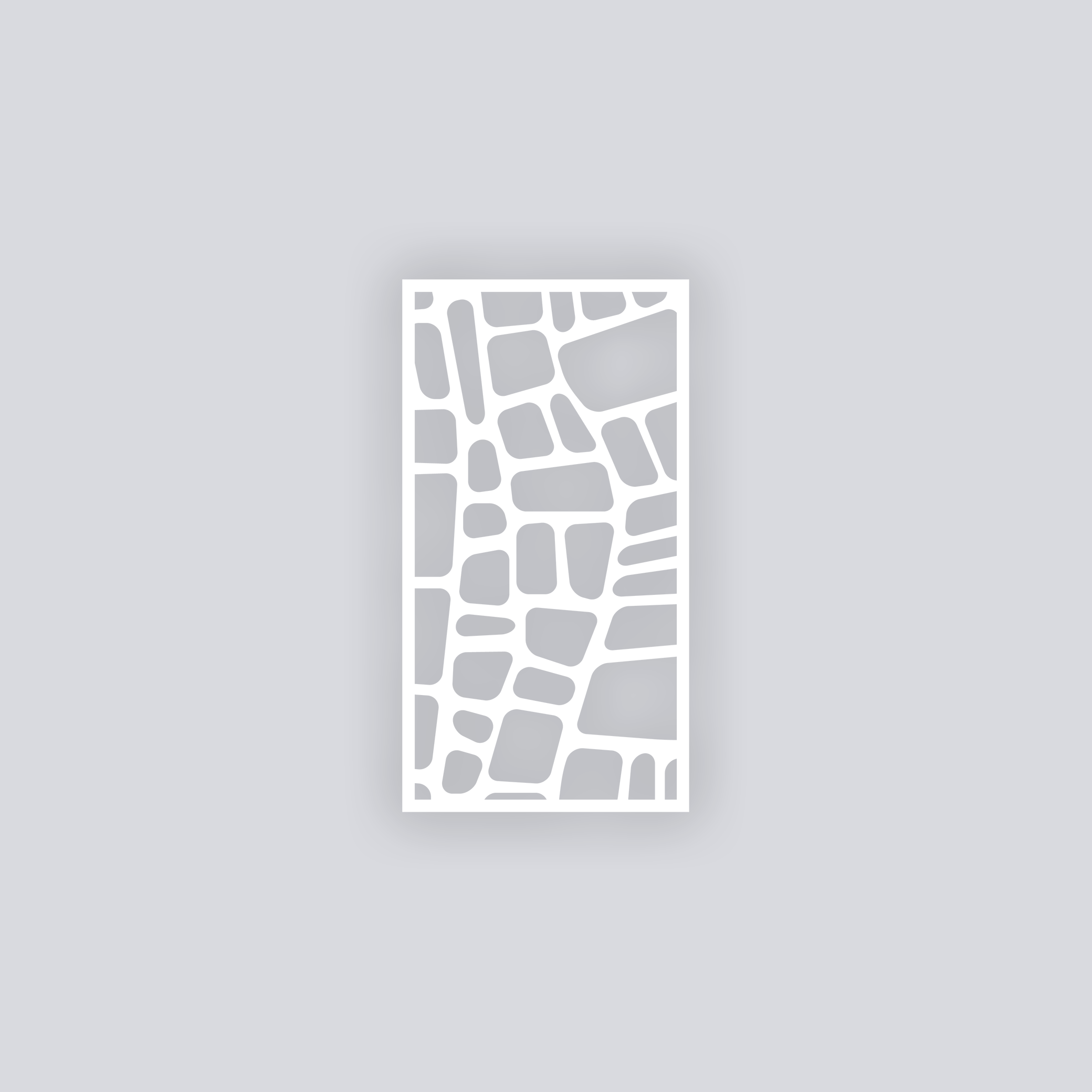 Cobblestone Rectangle Clay Face Stencil