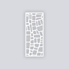 Cobblestone Rectangle Clay Face Stencil