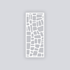 Cobblestone Rectangle Clay Face Stencil
