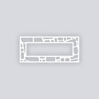 Cobblestone Rectangle Rim Clay Stencil