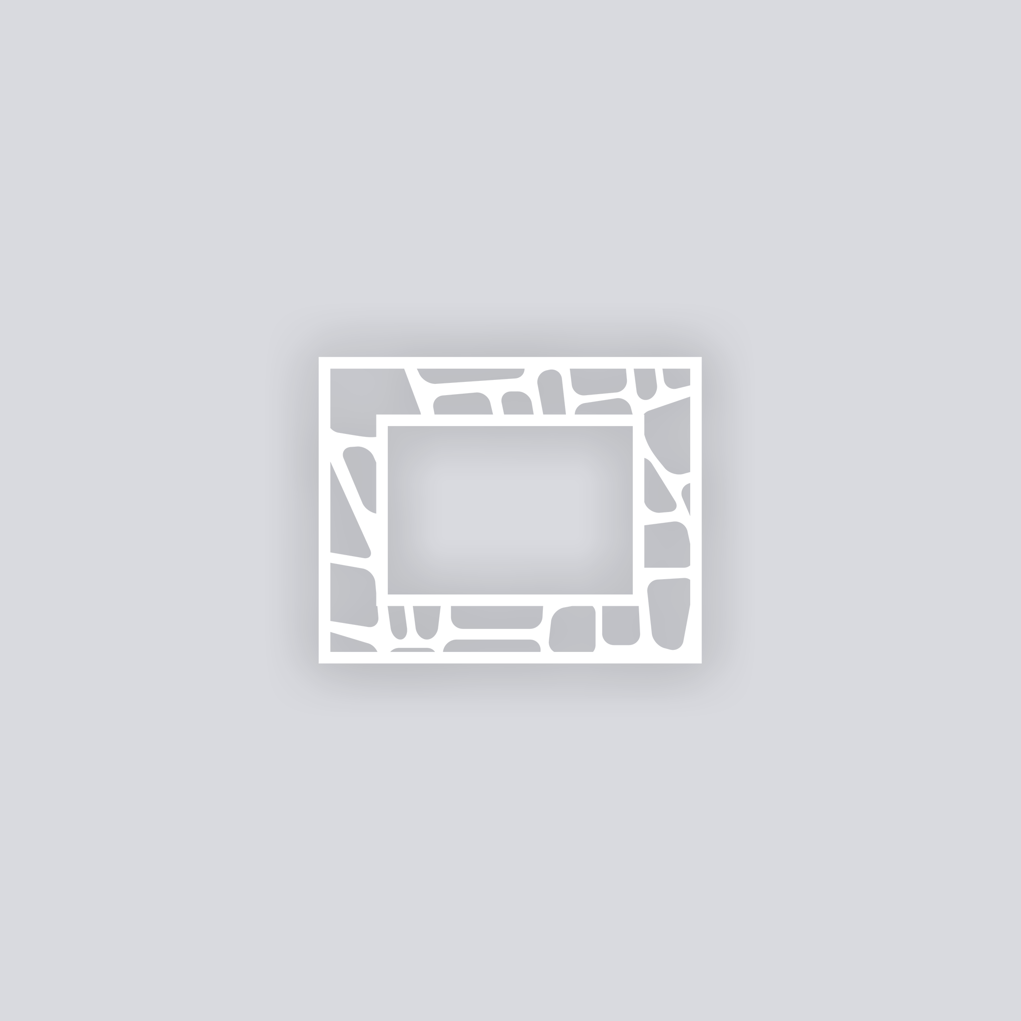 Cobblestone Rectangle Rim Clay Stencil