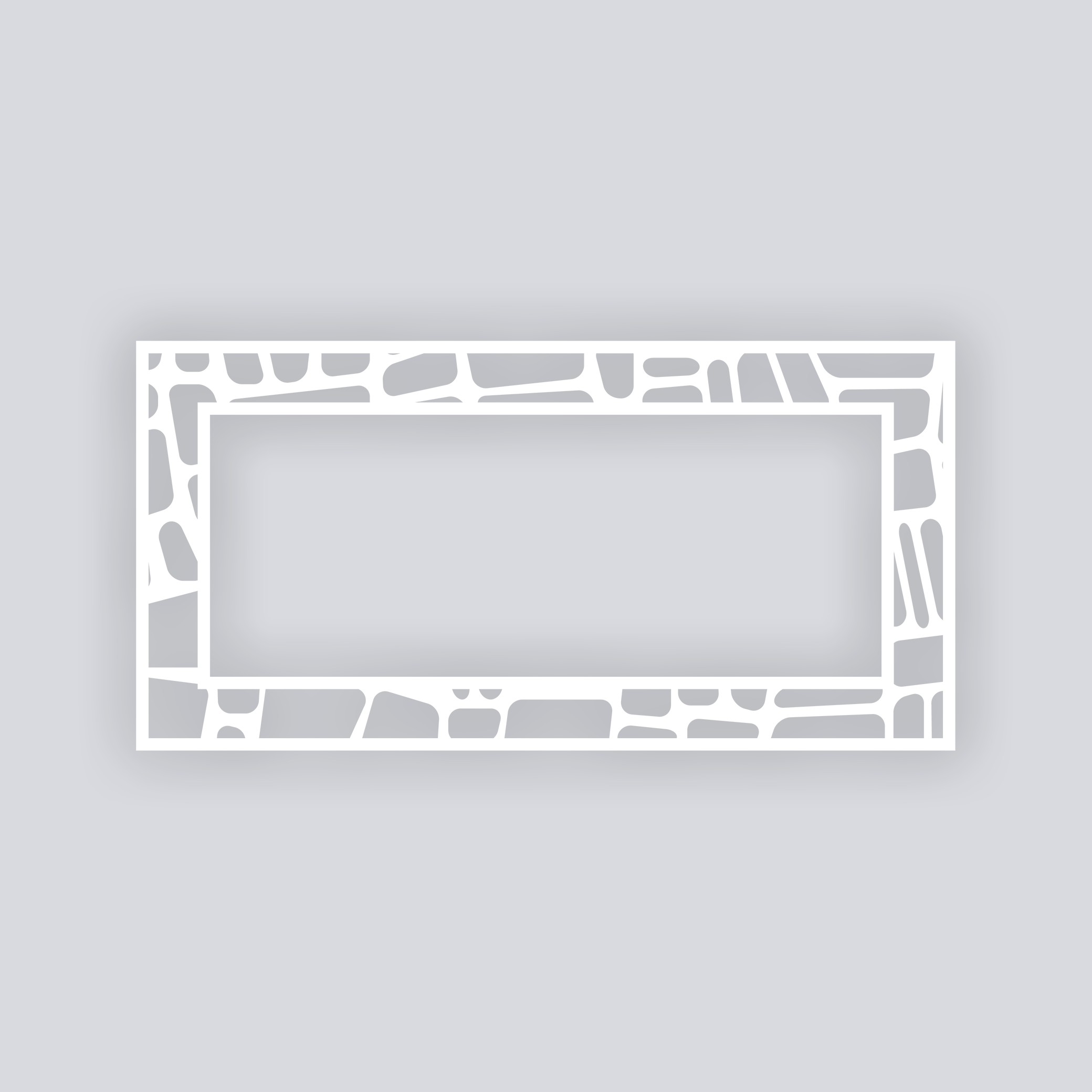 Cobblestone Rectangle Rim Clay Stencil