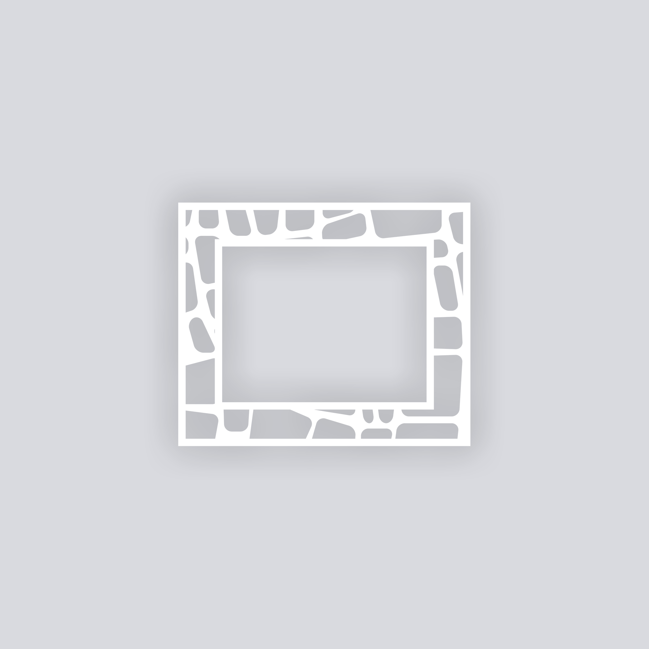 Cobblestone Rectangle Rim Clay Stencil