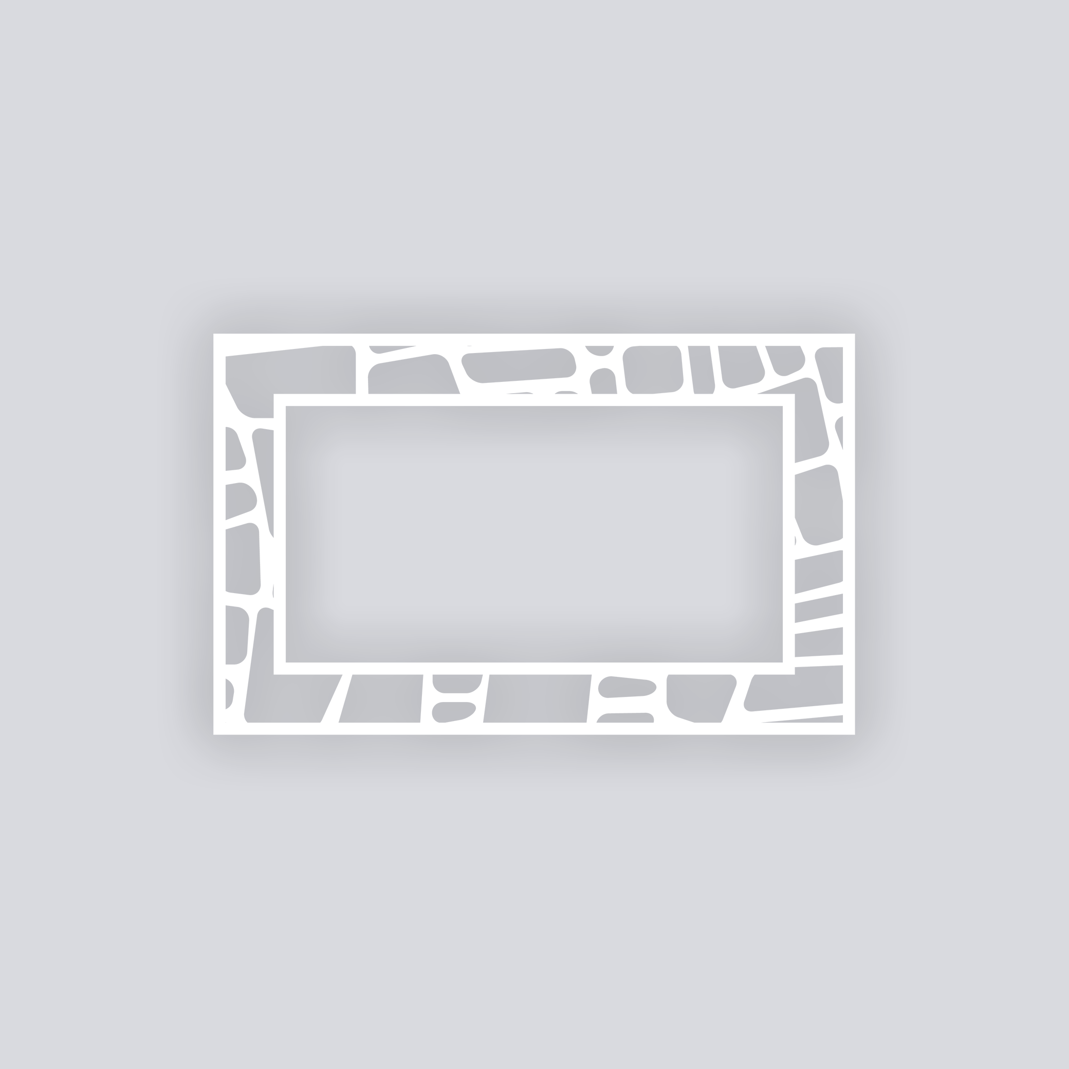 Cobblestone Rectangle Rim Clay Stencil