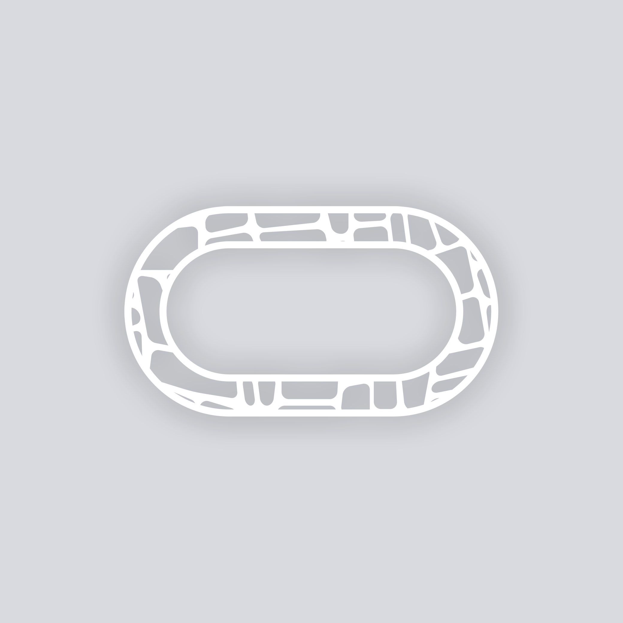 Cobblestone Rounded Rectangle Rim Clay Stencil