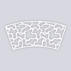 Coral Reef Cups + Cones Clay Stencil