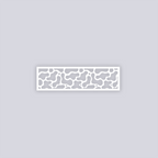 Coral Reef Rectangle Face Clay Stencil