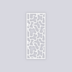 Coral Reef Rectangle Face Clay Stencil